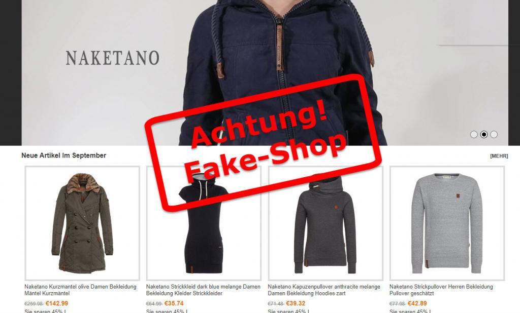 Detect fake store for Naketano hoodies