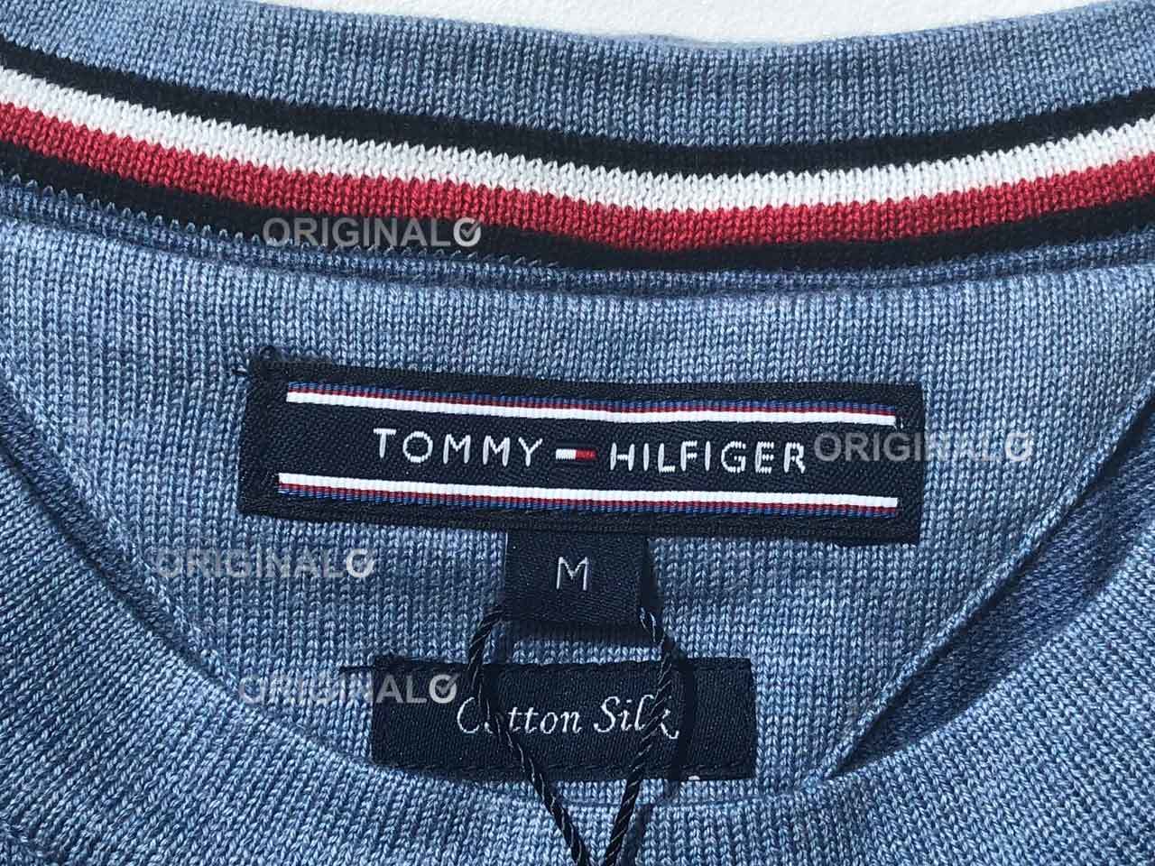 Original Tommy Hilfiger Pullover Etikett von Fake unterscheiden