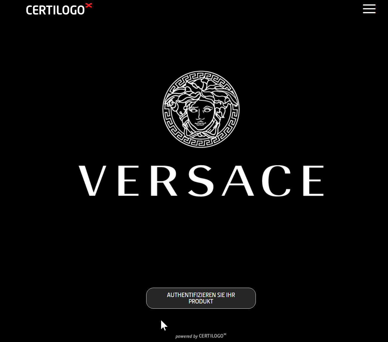 Certilogo Prüfung für Versace Produkte