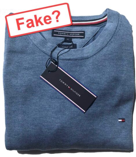 Tommy Hilfiger sweater - original and fake differ!