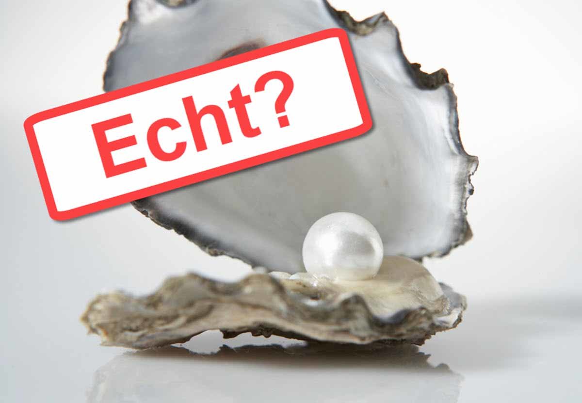 Perlen echte erkennt woran man Echte Tahiti