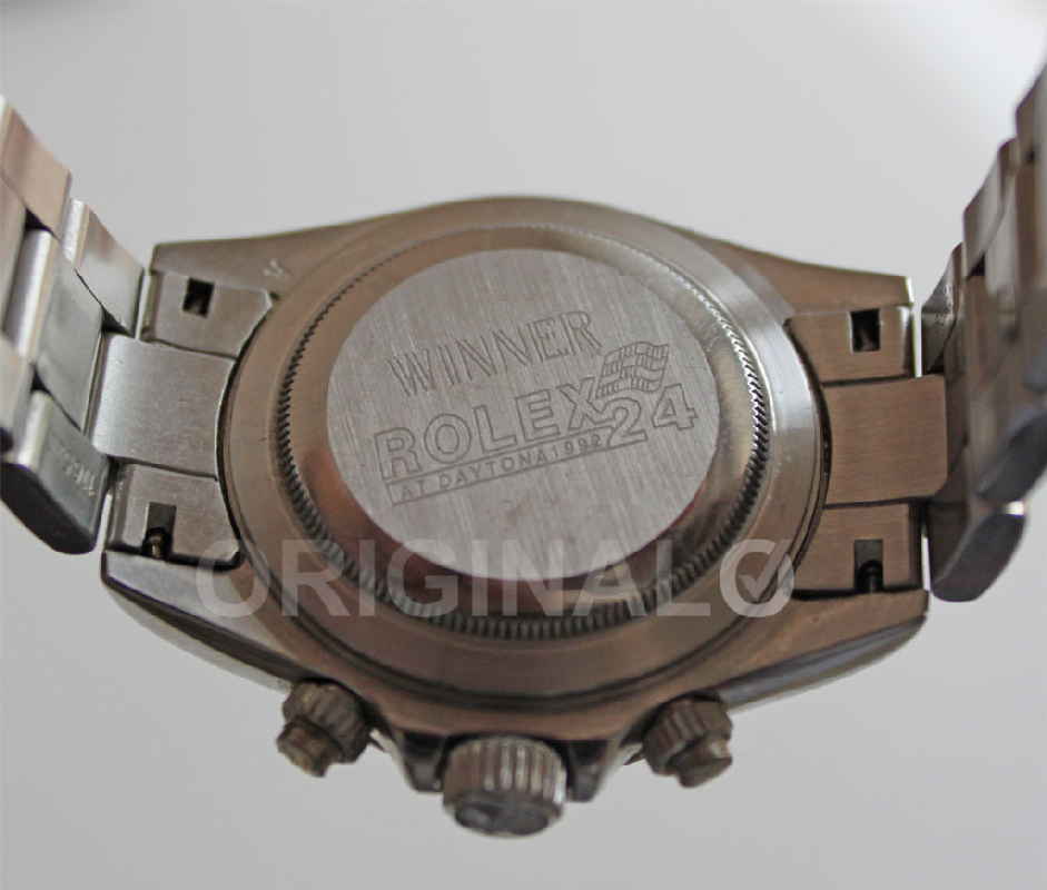 Rolex watch case back with engraving - Fake!