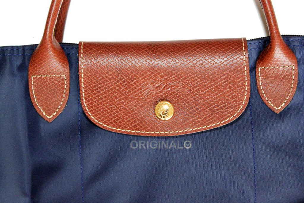 Longchamp Le Pliage Lederlasche Details